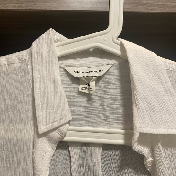 Club Monaco Longsleeve White Shirt - Picture 5 of 6